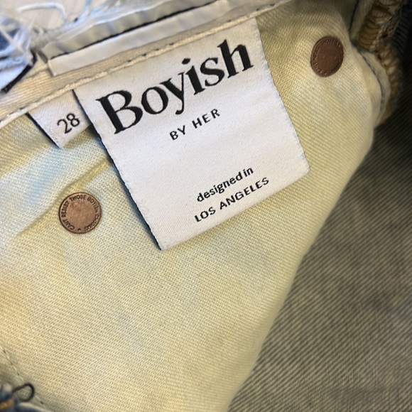 Boyish Zipper Crotch Slim Straight Denim Size 28 SOLD OUT STYLE - Picture 4 of 4